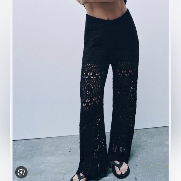 Zara Pants - Zara NWT open knit trousers